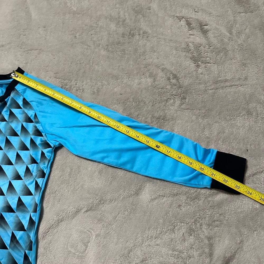 Blue Geometric goal keeper long sleeve jersey - Picture 8 of 16